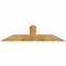 Ekena Millwork Portland Rough Sawn Timber Gable Bracket, Western Red Cedar, 60"W x 15"H x 6"D x 6"F, 6/12 Pitch GBW060X15X0606POR00RWR - alternate 1